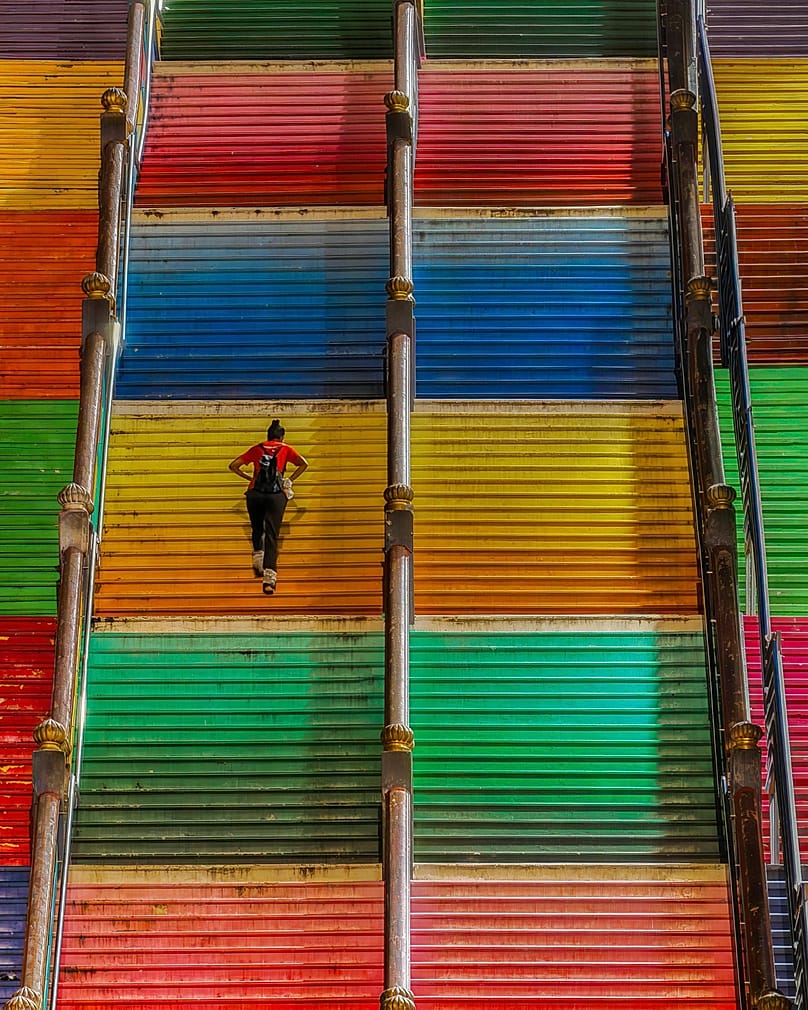 Escadaria em Kuala Lumpur, Malásia