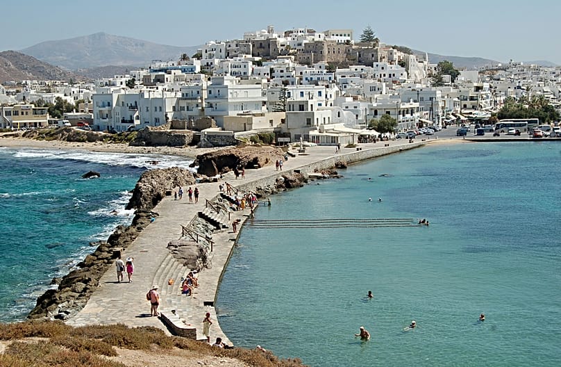 A tranquila Naxos, no arquipélago das Cíclades, também entrou no top 10